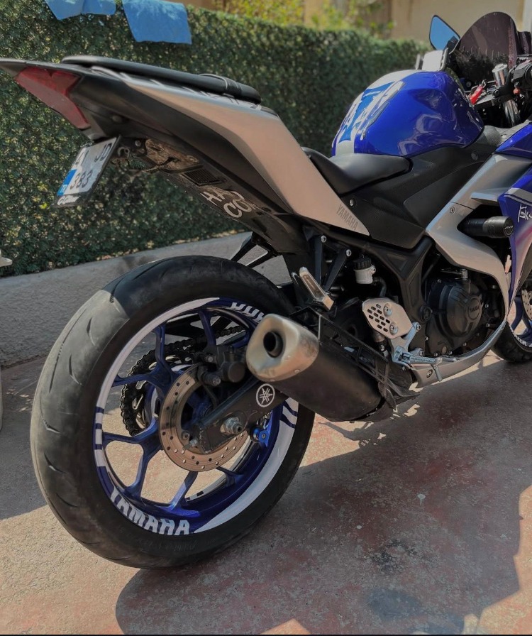 YAMAHA R25 STİCKER SET BEYAZ 