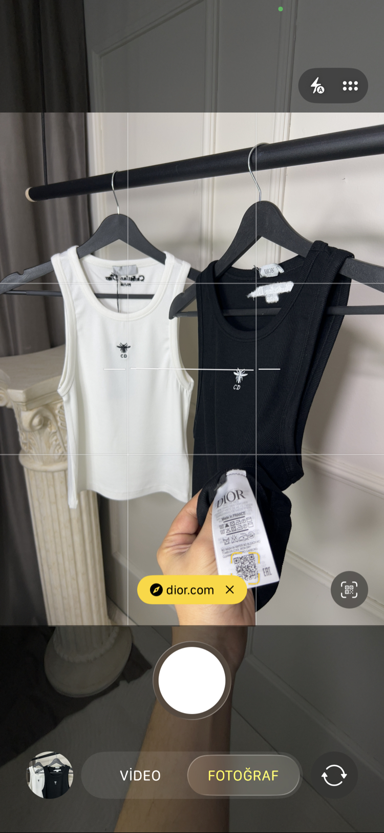 İthal Christian Dior Tank Tops
