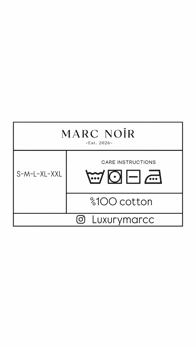 Marc noir OVERSİZE  T-shirt
