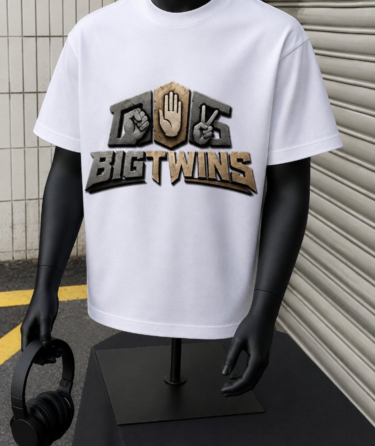 Big twins Beyaz T-shirt