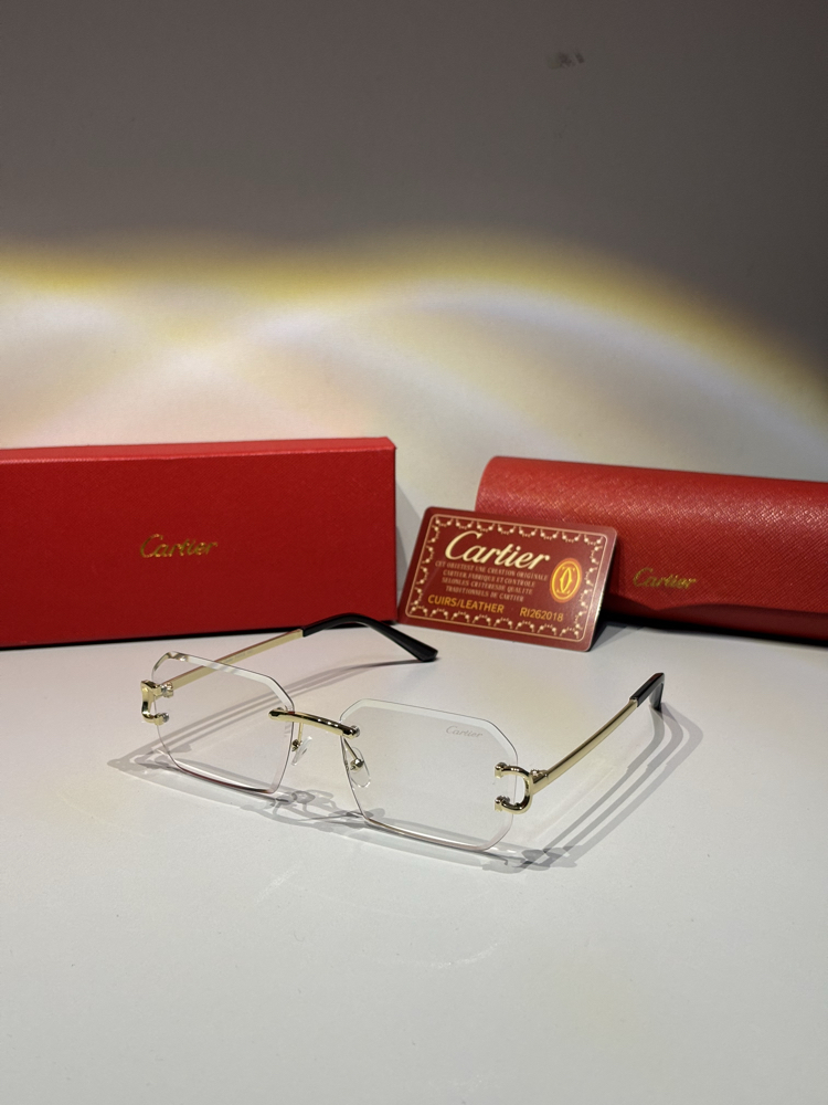 Cartier Şeffaf Cam Gözlük CTR100