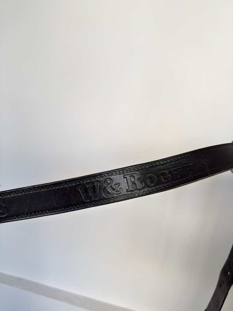 Y2K Black Studded Star Belt