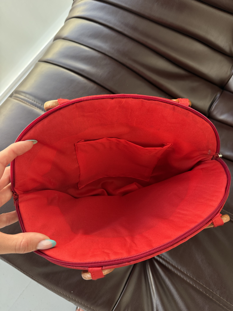 Red Blossom Handmade Bag