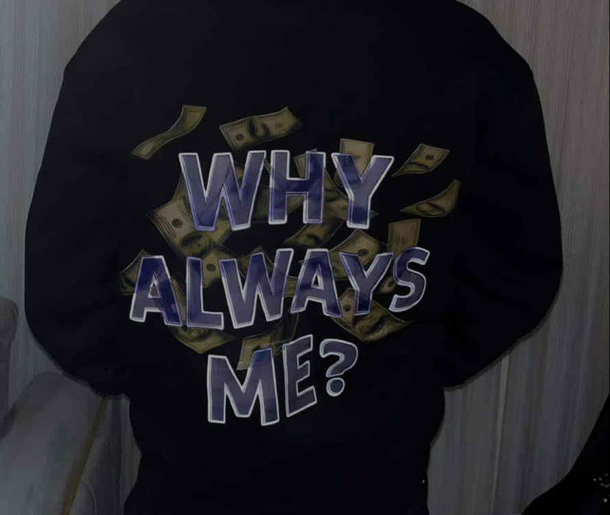 MAHZEN why always me? hoodie.