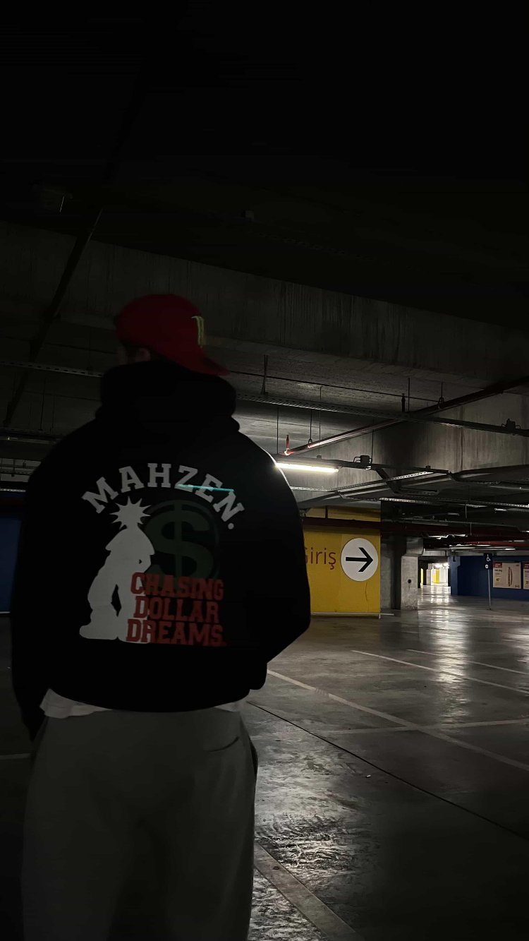 MAHZEN dollar hoodie.