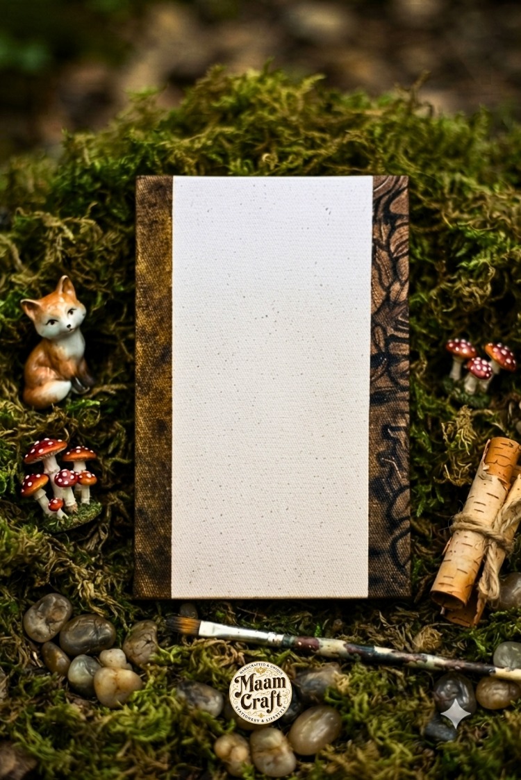 Druid Girl - Ressam Elinden Orijinal El Boyaması Kanvas Tarihsiz Ajanda