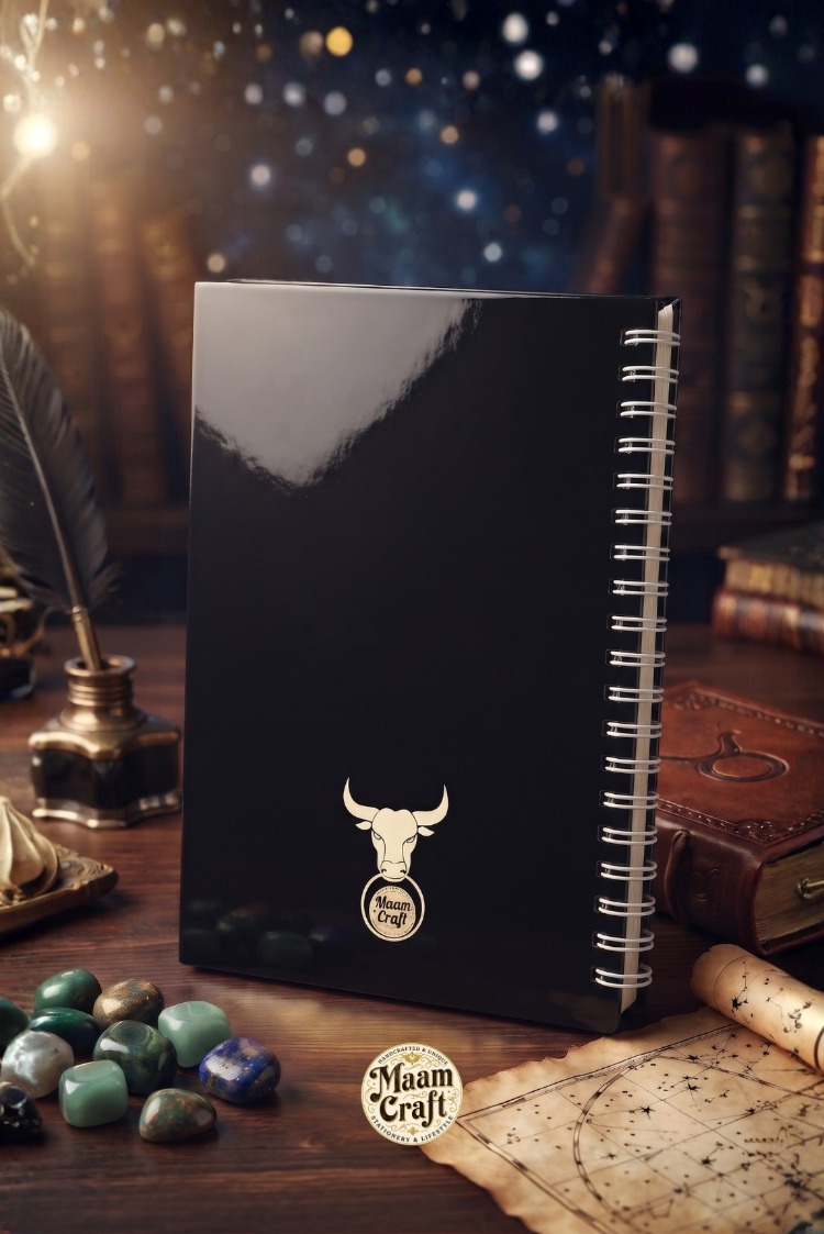 Boğa Burcu (Taurus) - Astroloji Zodiac Serili Tasarım Sert Kapaklı, Spiralli Defter