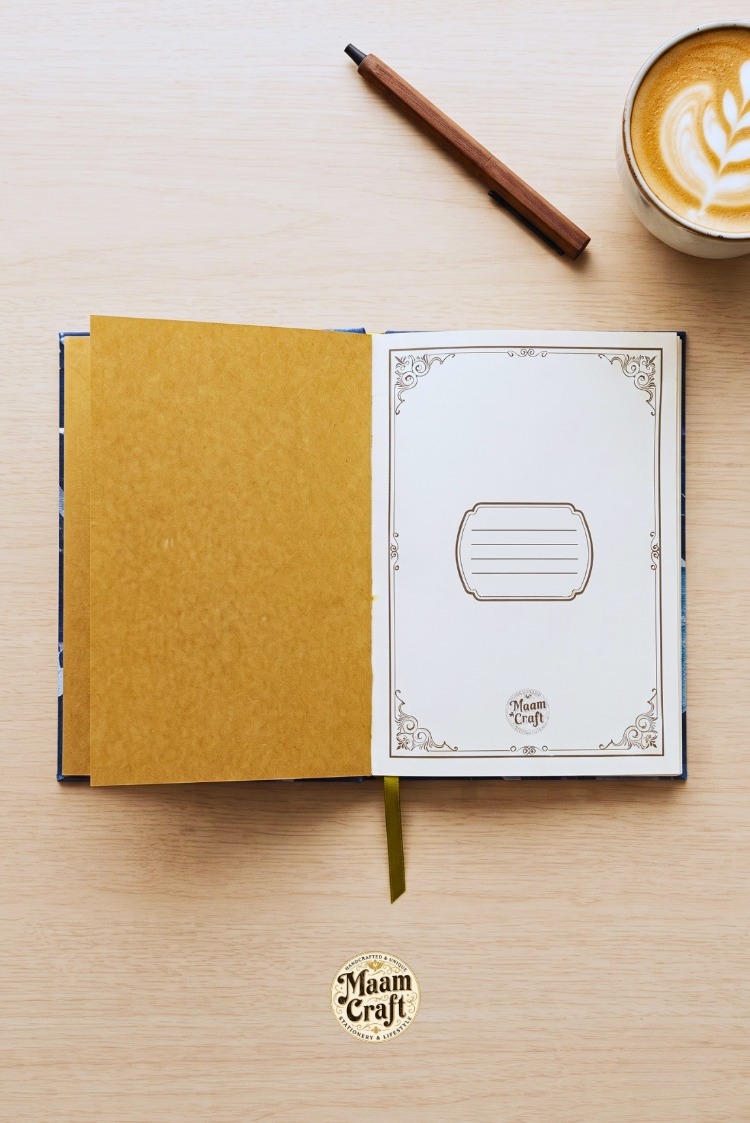 Kırmızı Çiçekli - Flanel Kumaş Ciltli El Yapımı Defter
