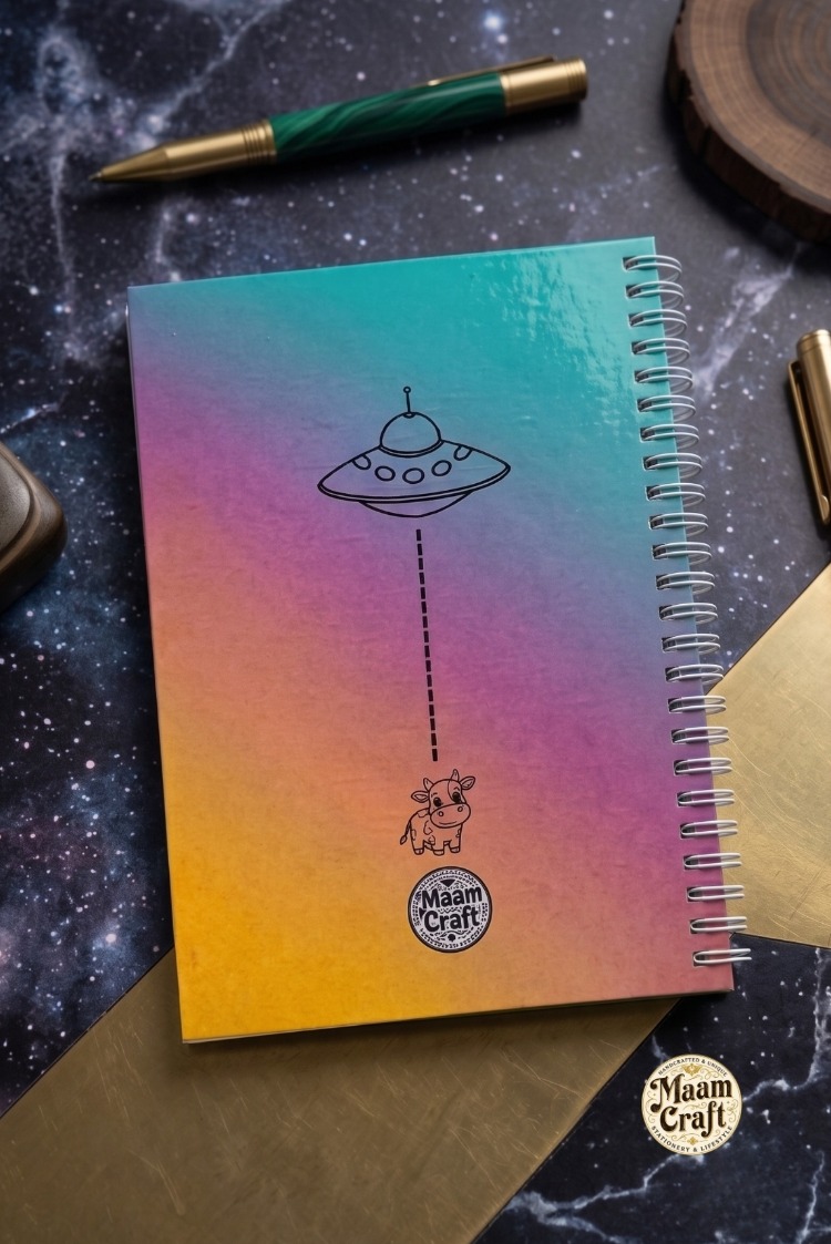 Sayko İnek - Modern Tasarım Sert Kapaklı, Spiralli Defter