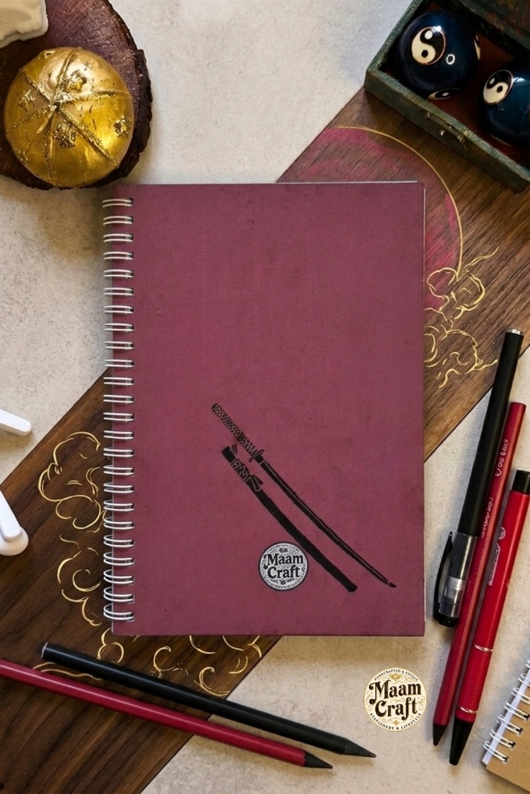 Samurai - Modern Tasarım Sert Kapaklı, Spiralli Defter