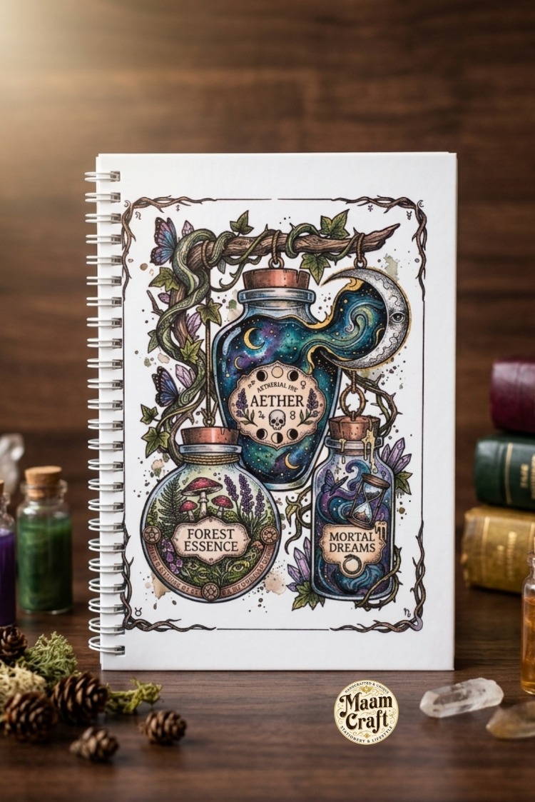 The Potion - Modern Tasarım Sert Kapaklı, Spiralli Defter