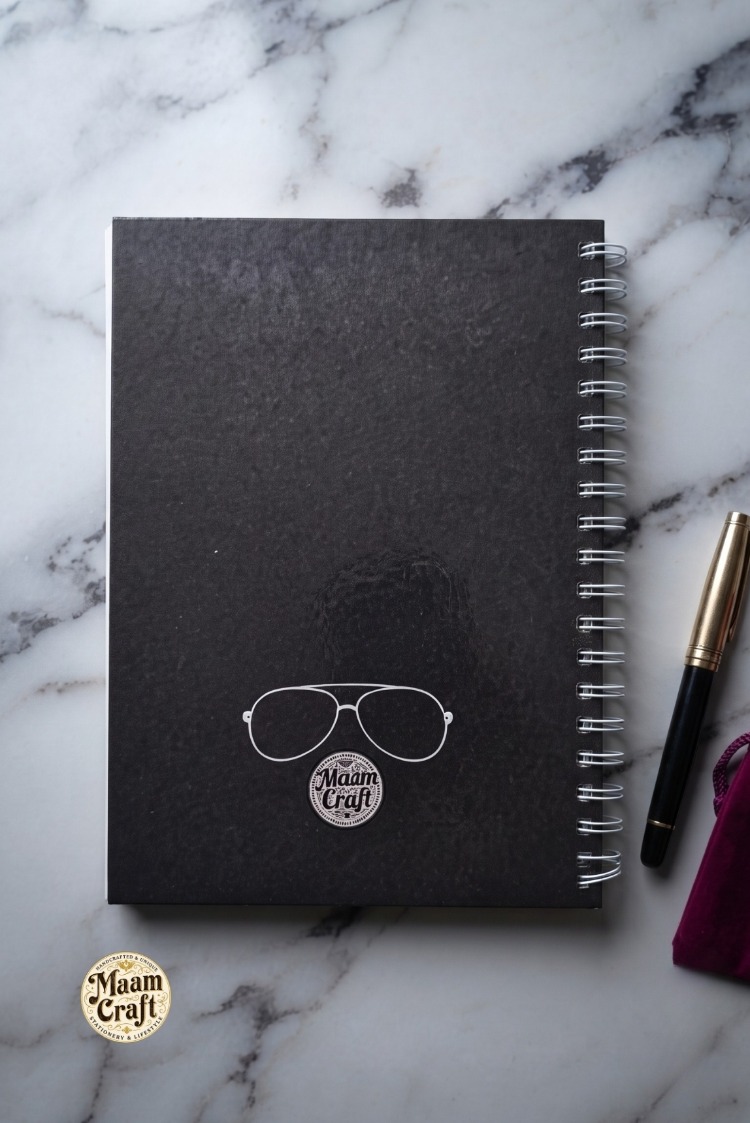 Retro Girl - Modern Tasarım Sert Kapaklı, Spiralli Defter