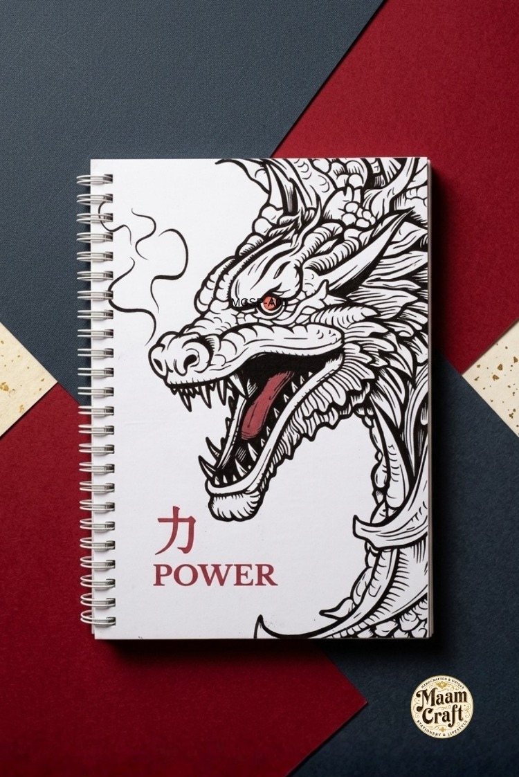 Ejderha - Modern Tasarım Sert Kapaklı, Spiralli Defter
