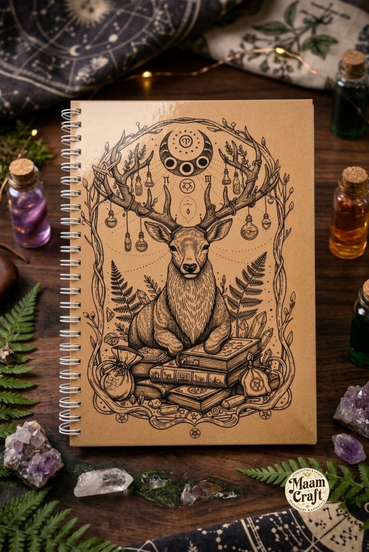 Deer Soul - Modern Tasarım Sert Kapaklı, Spiralli Defter