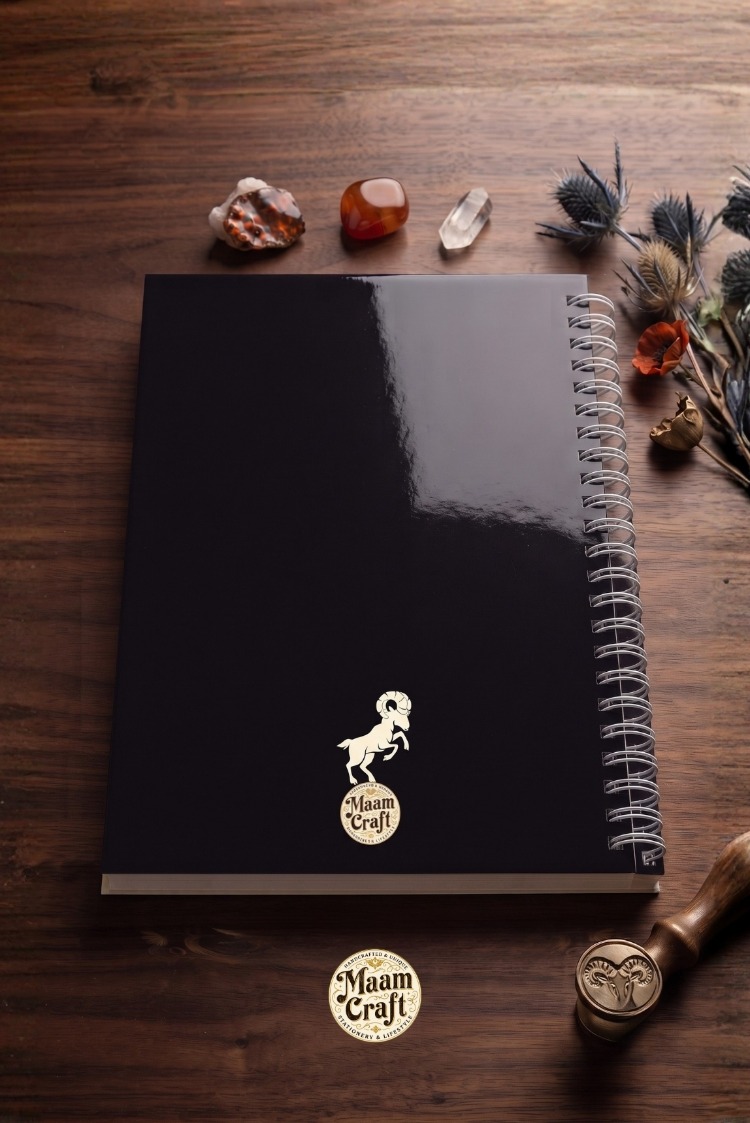 Koç Burcu (Aries) - Astroloji Zodiac Serili Tasarım Sert Kapaklı, Spiralli Defter