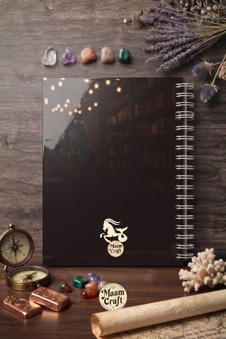 Oğlak Burcu (Capricorn) - Astroloji Zodiac Serili Tasarım Sert Kapaklı, Spiralli Defter