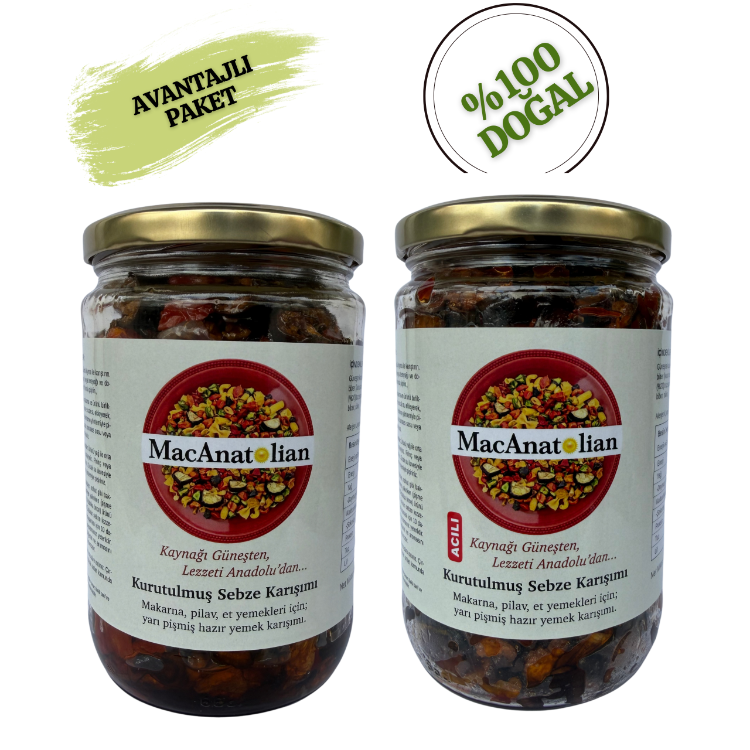 Kurutulmuş Karışık Sebze Harcı - Karışımı / Avantajlı İkili Paket (2x450g)