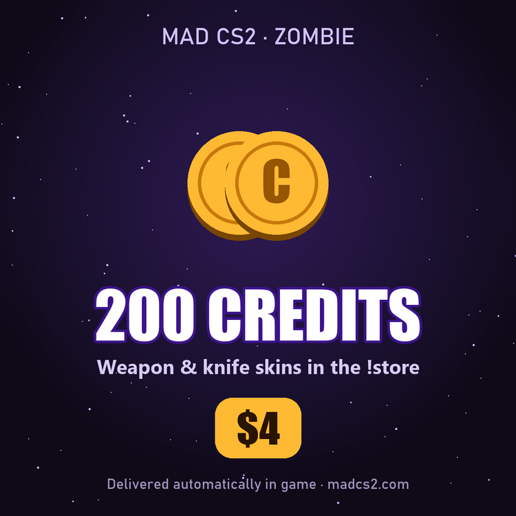 MAD CS2 - 200 Credits ($4)