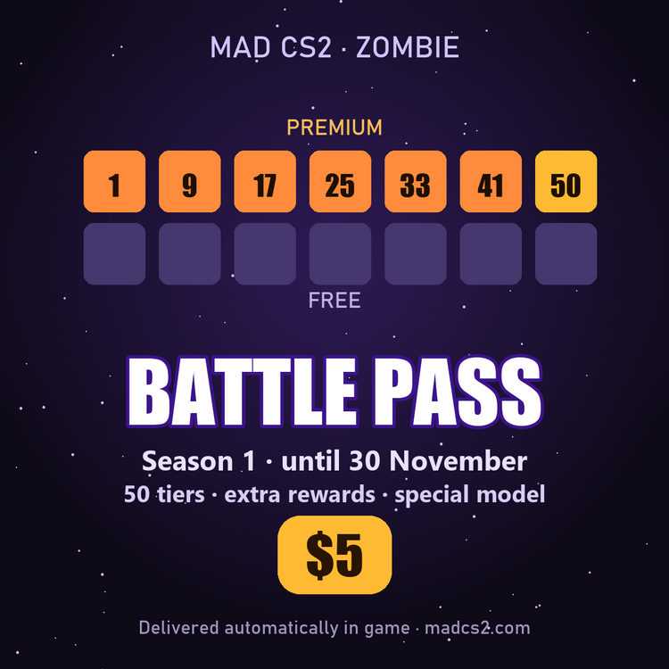 MAD CS2 - Battle Pass Season 1 ($5)