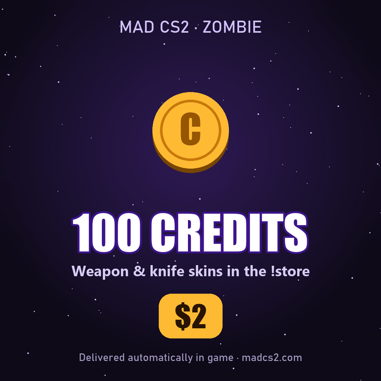 MAD CS2 - 100 Credits ($2)