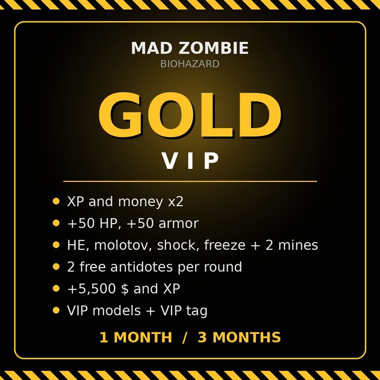 MAD Zombie Gold VIP