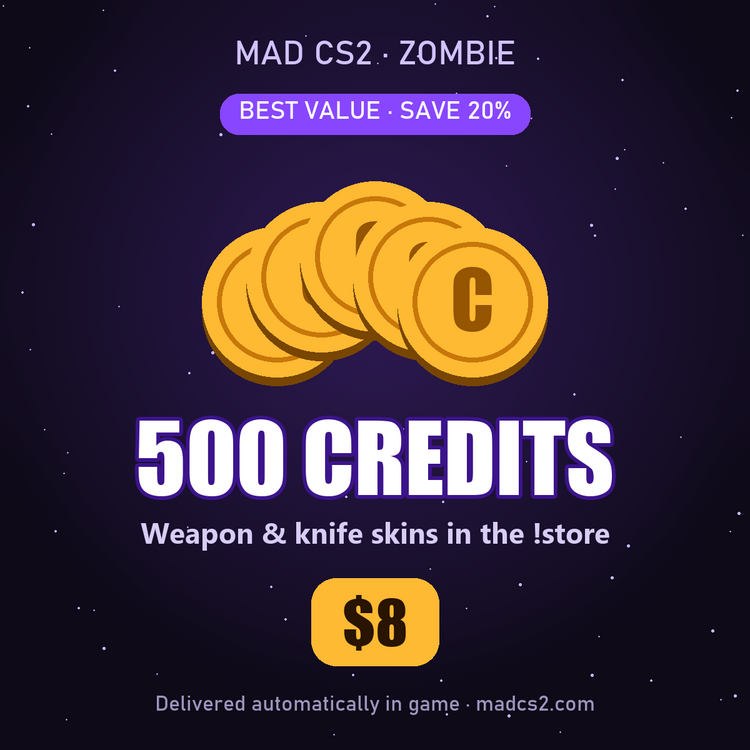 MAD CS2 - 500 Credits ($8) - Best Value