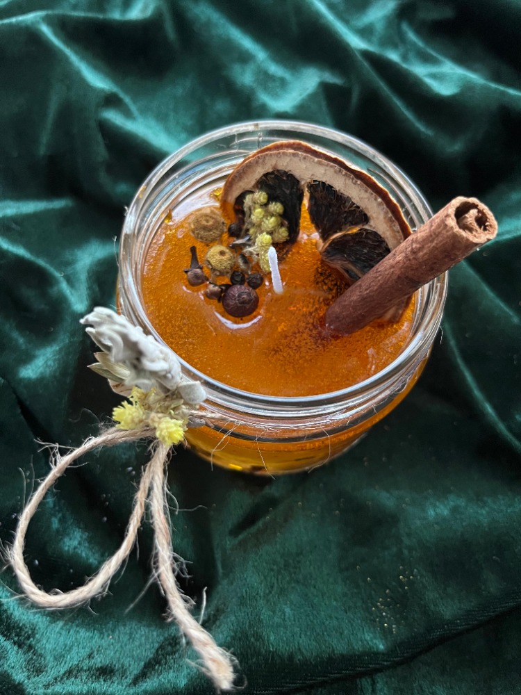 Kış Bahçesi Aromatik Jel Mum – El Yapımı Dekoratif Mum