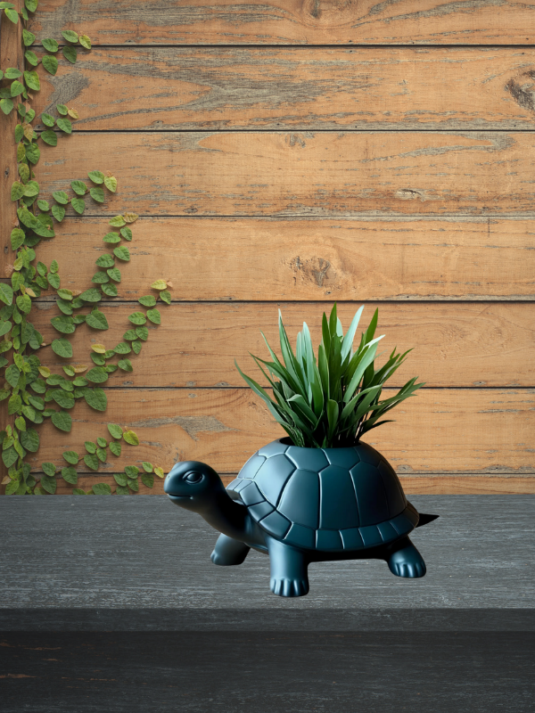 Kaplumbağa Şeklinde Dekoratif Saksı – 3D Baskı