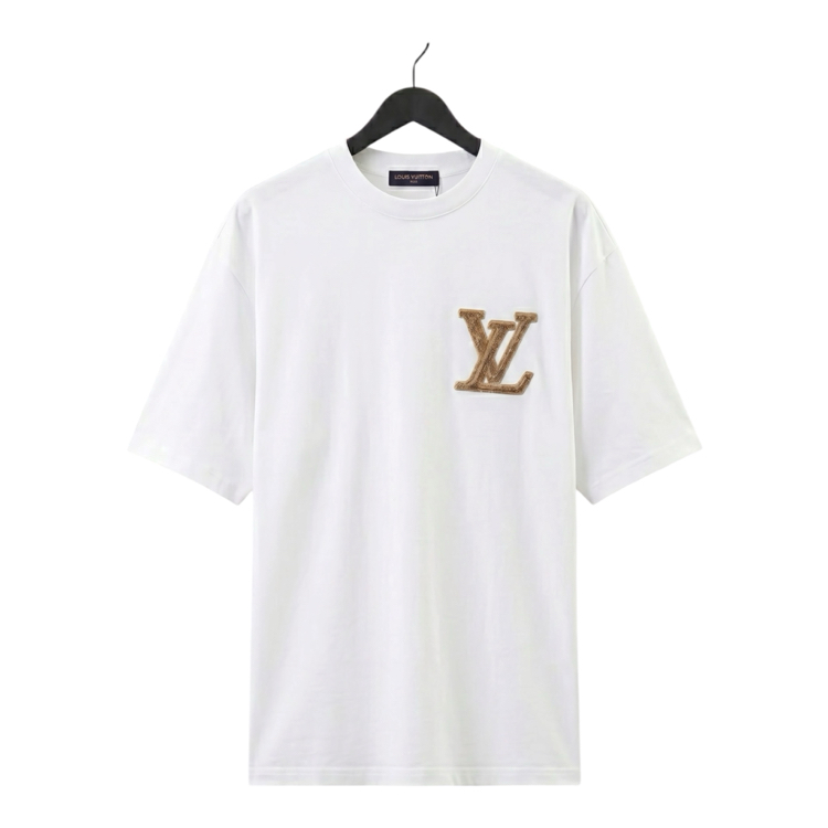 Louis Vuitton Rope" Typography T-Shirt / Off-White