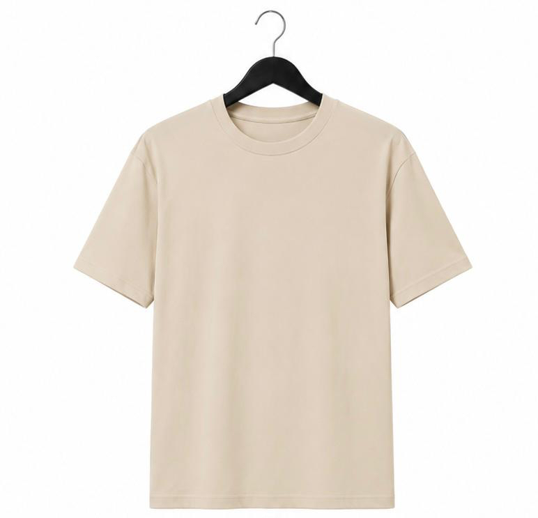 Maera vision oversize bej t-shirt