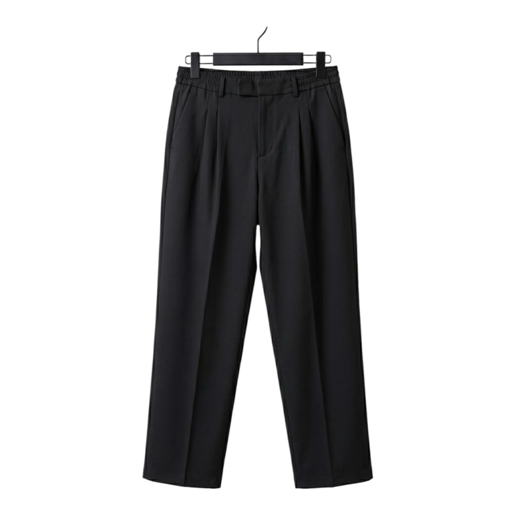 Maera Vision "Tailored" Pleated Trousers / Pitch Black