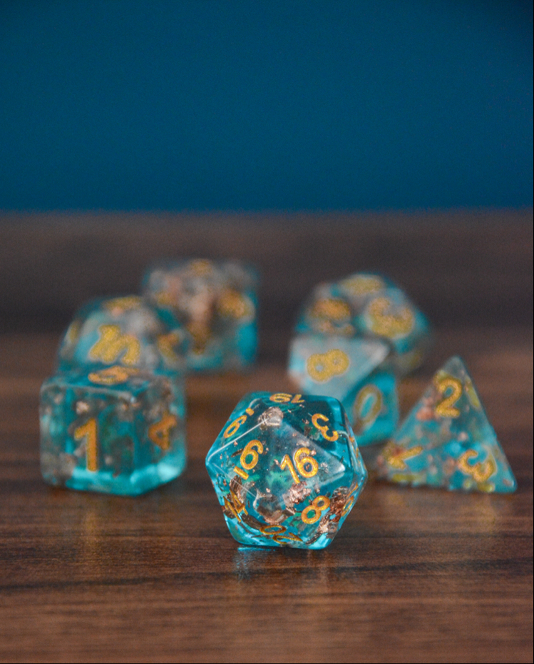 Larimar Reçine Zar Seti
