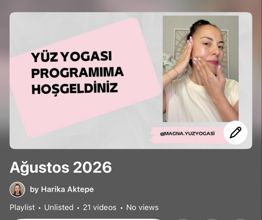 Ağustos 2026 İleri Seviye Yüz Yogası Dijital Program