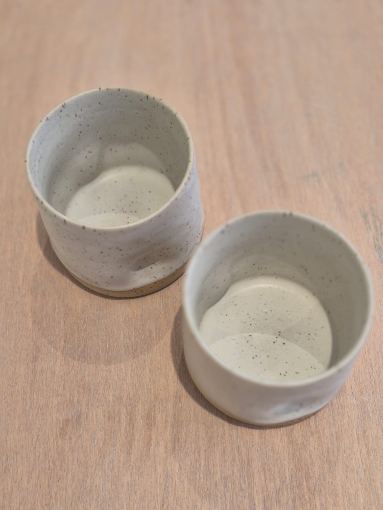 Beyaz Stoneware Bardak 