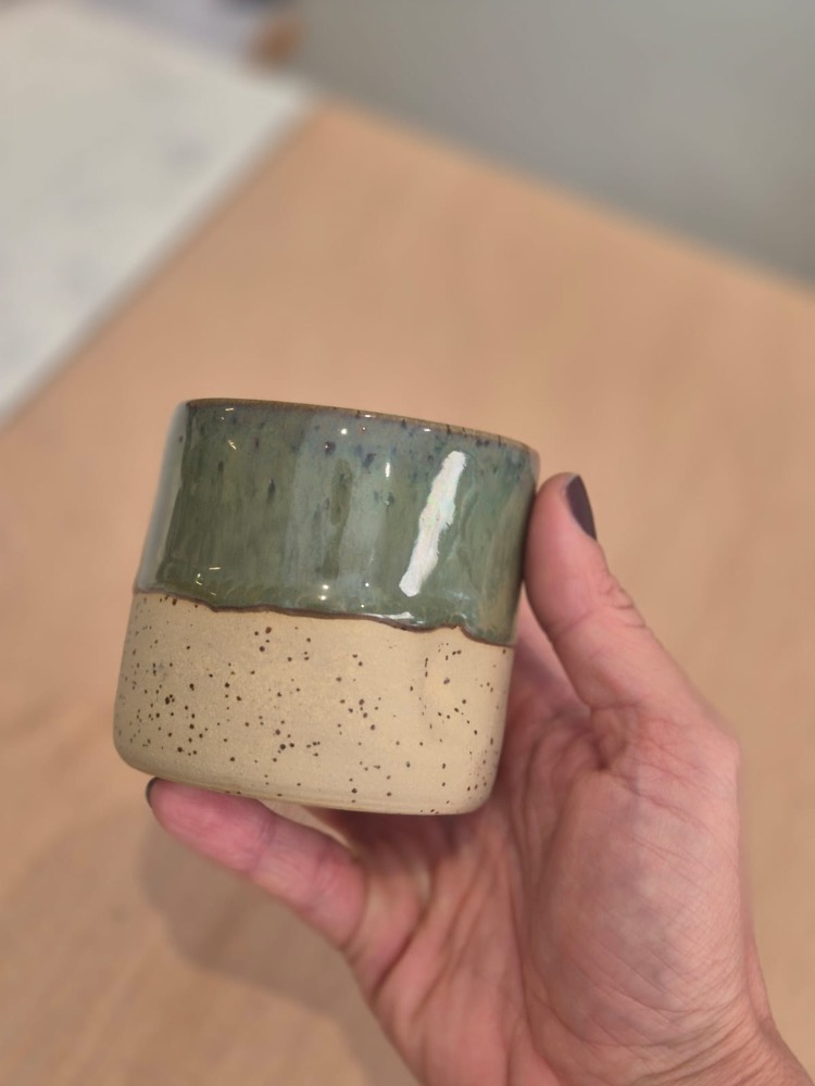Stoneware Yeşil Bardak