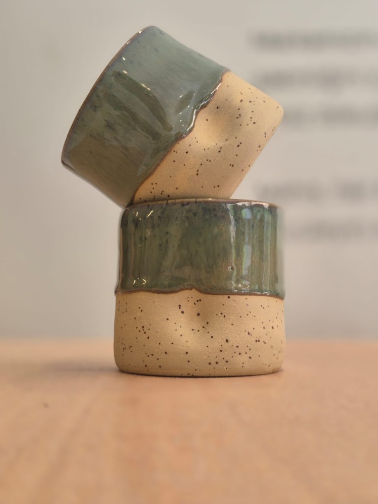 Stoneware Yeşil Bardak
