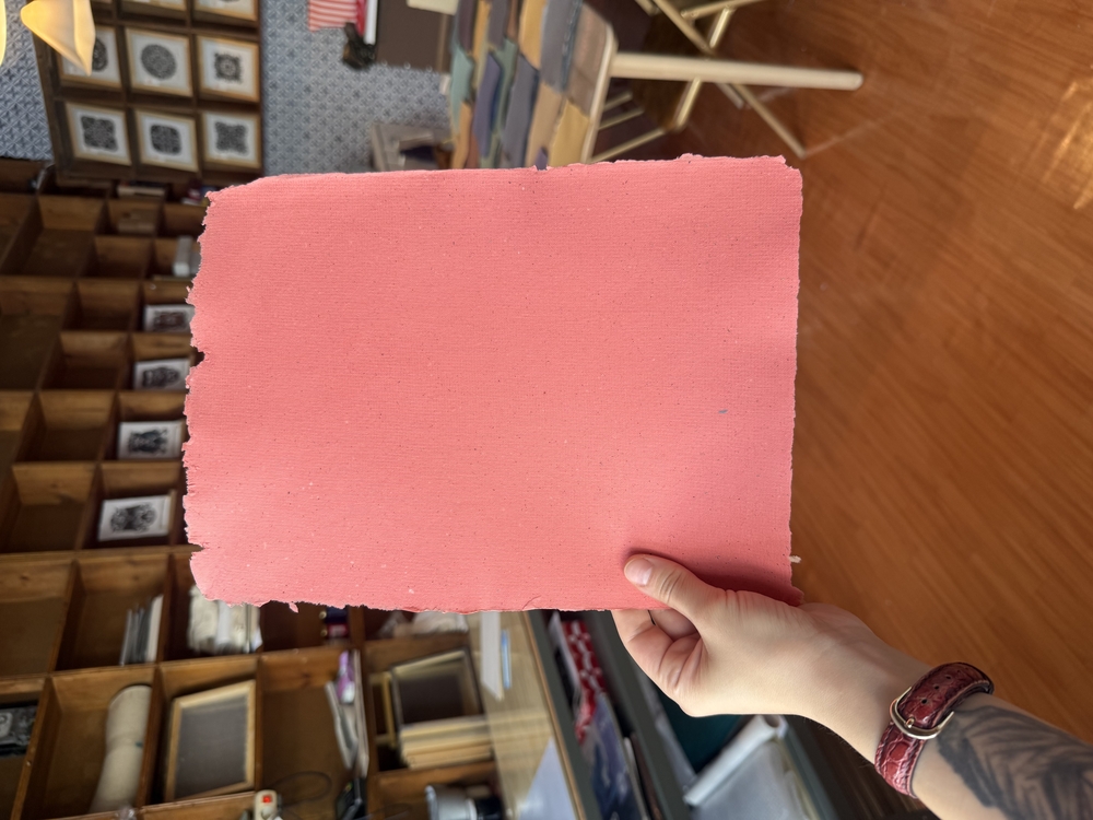 El Yapımı Kâğıt -Parlak pembe
