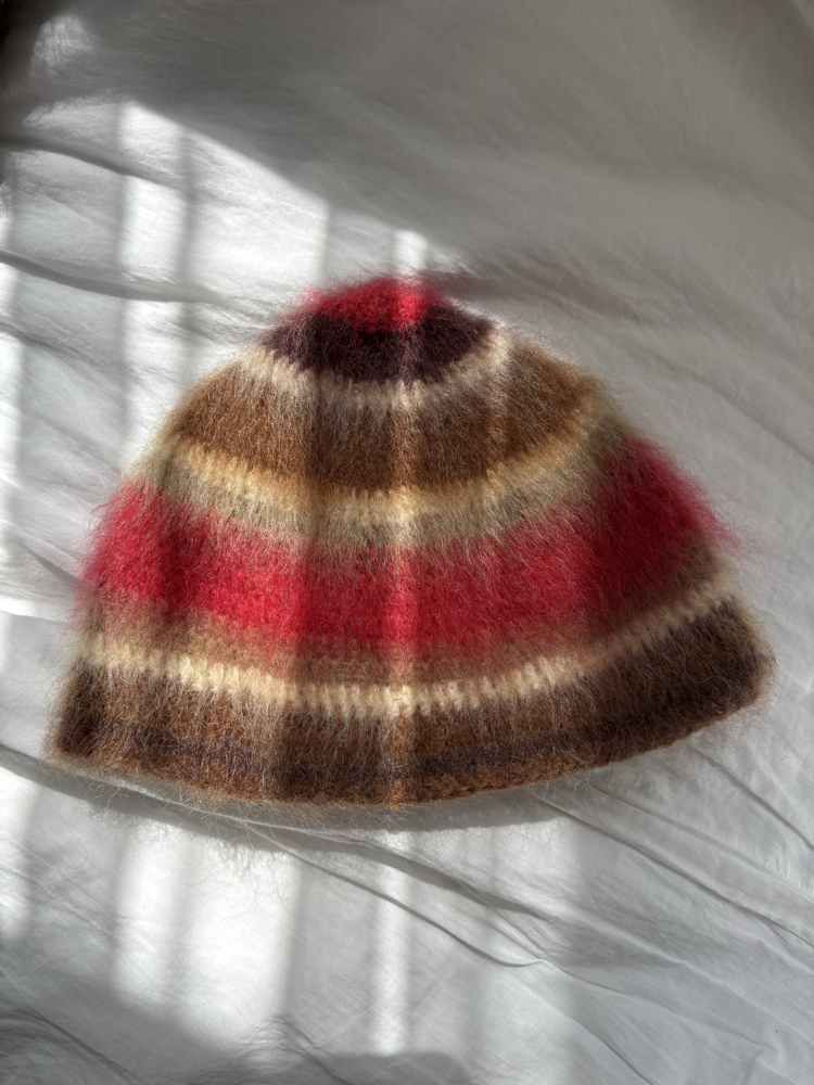 Striped Brushed Beanie