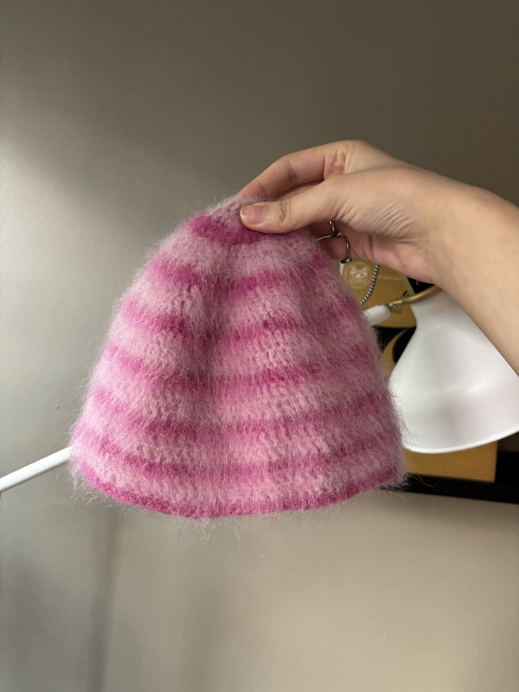 Striped Brushed Beanie
