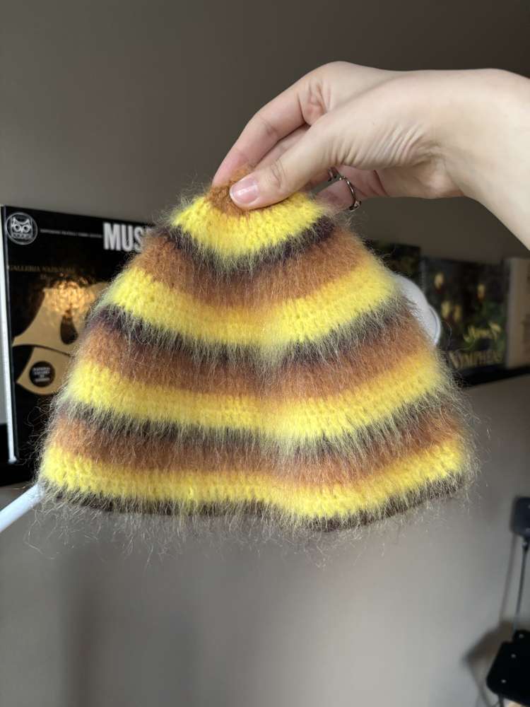Striped Brushed Beanie