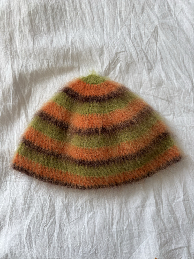 Striped Brushed Beanie