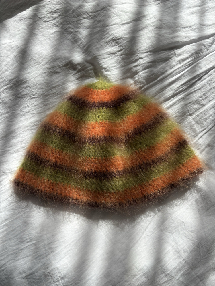 Striped Brushed Beanie