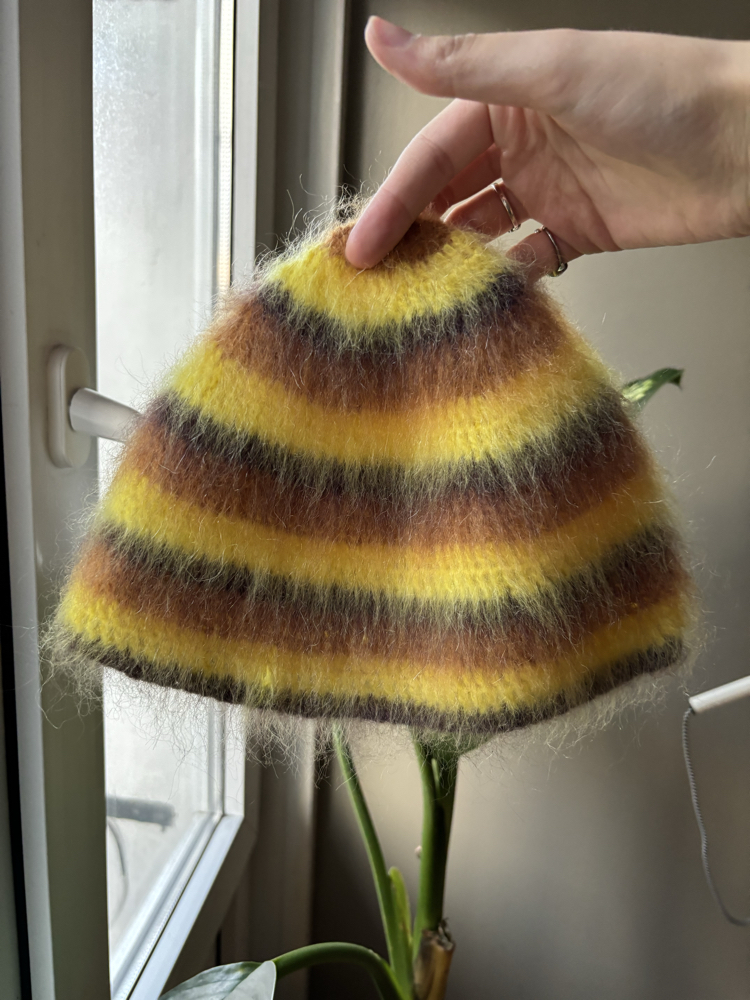 Striped Brushed Beanie