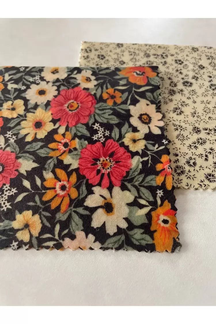 Balmumu Gıda Saklama Kumaşı, Tekrar Kullanılabilen Saklama Bezi, 2'li Set, Karışık, 25x25