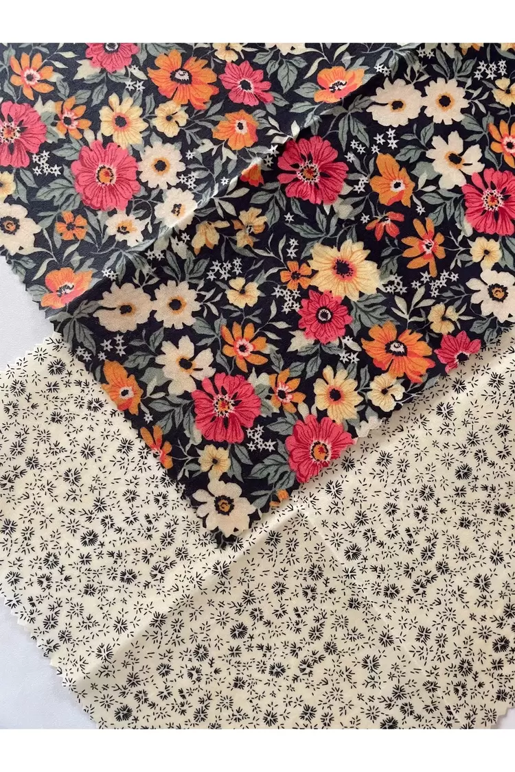Balmumu Gıda Saklama Kumaşı, Tekrar Kullanılabilen Saklama Bezi, 2'li Set, Karışık, 25x25
