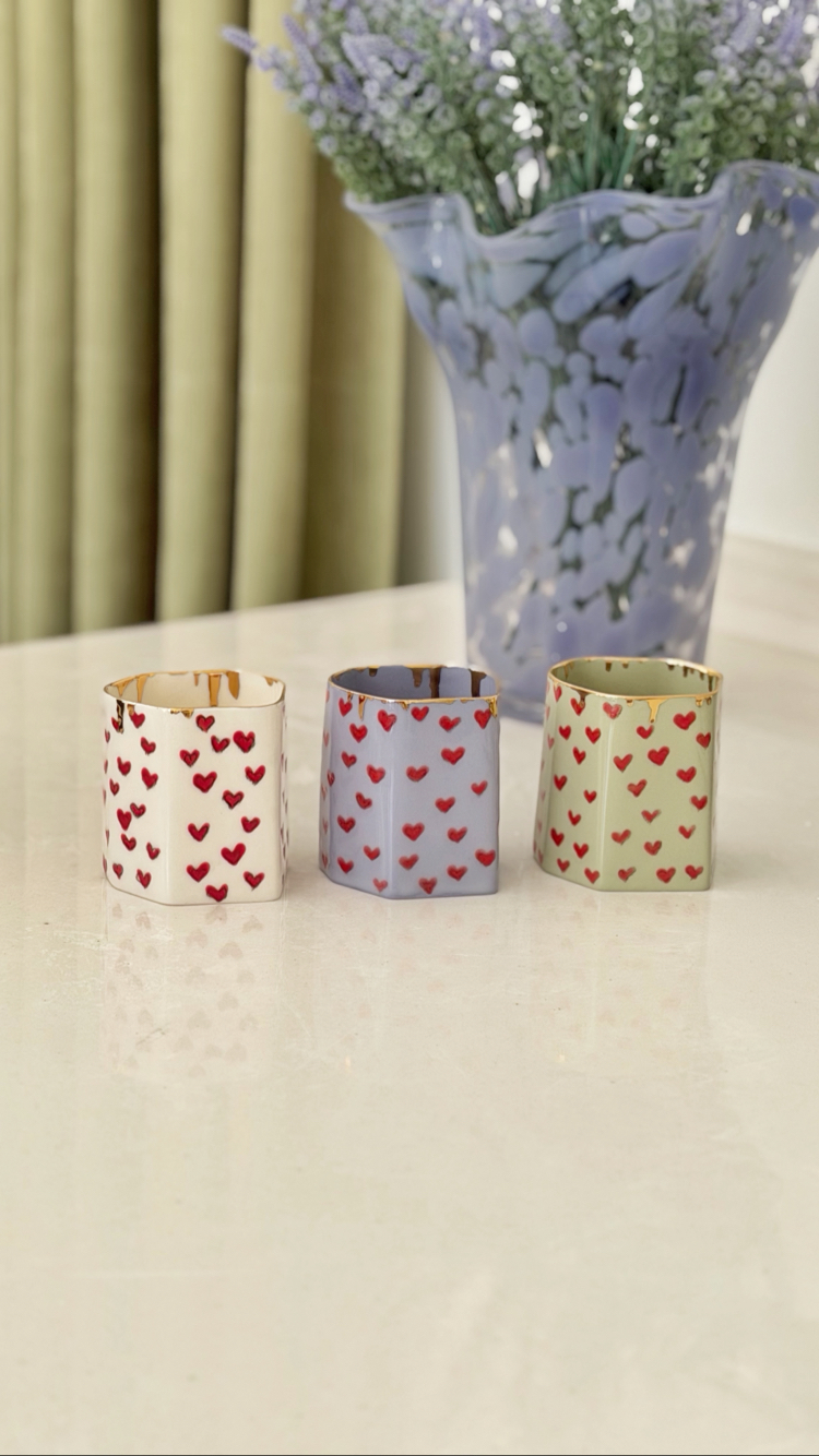 Porcelain cup /yesil
