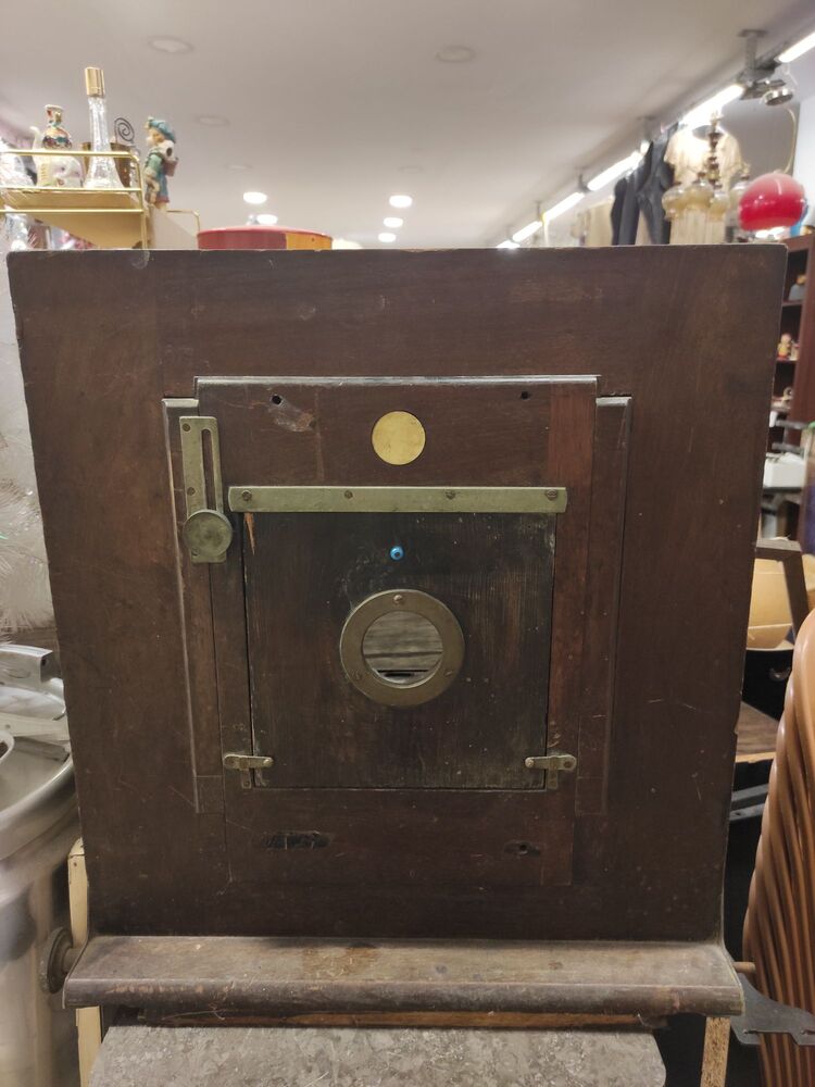 Antika Ahşap fotoğraf makinesi 
