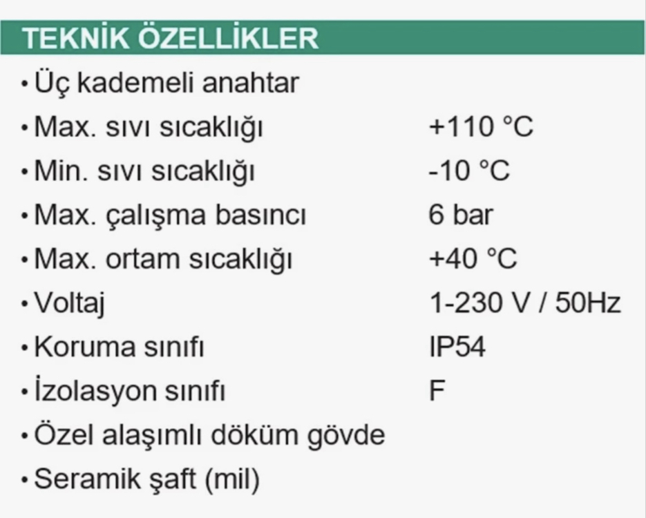 Taifu 32/8 sirkülasyon pompası