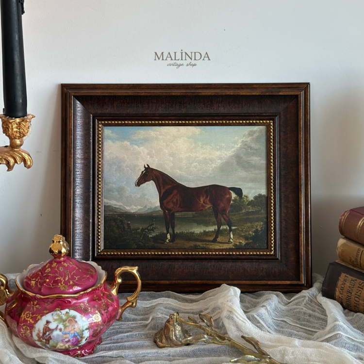 Acı Kahve Vintage At Tablosu