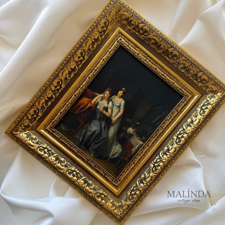 Mektup Okuyan Kadınlar (1800’ler) Vintage Tablo
